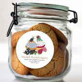 Cupcake Bakery Koch Runder Aufkleber