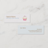 Cupcake Bakery MIni Business Card Visitenkarte (Vorne/Hinten)
