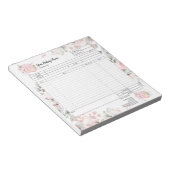 Cupcake Bakery Mixer Bestellformular Blume Notizblock (angewinkelt)