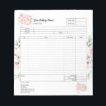 Cupcake Bakery Mixer Bestellformular Notepad Notizblock<br><div class="desc">Gebäck Konditorei Bakery Bestellformular Rechnungsformular mit Vintagem Mixer</div>