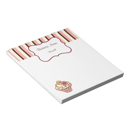 Cupcake Bakery Notepad Notizblock (angewinkelt)