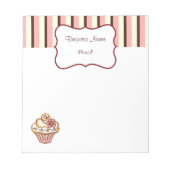 Cupcake Bakery Notepad Notizblock (Vorderseite)