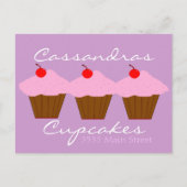 Cupcake Bakery Postkarte (Vorderseite)