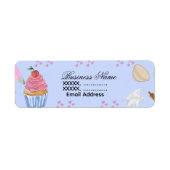 Cupcake Bakery Return Address Labels (Vorne)