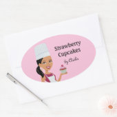 Cupcake Bakery Sticker mit Character Design #1 (Umschlag)