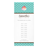 Cupcake Bakery Werbekarte (Vorne)