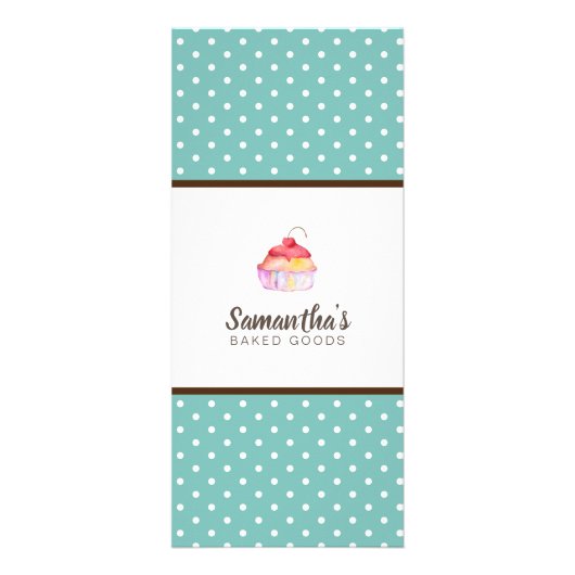 Cupcake Bakery Werbekarte (Hinten)