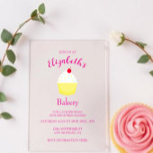 Cupcake Baking Birthday Acryleinladungen