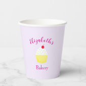 Cupcake Baking Birthday Pappbecher (Vorderseite)