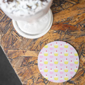 Cupcake Baking Birthday Runder Pappuntersetzer