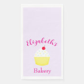 Cupcake Baking Birthday Serviette (Vorderseite)