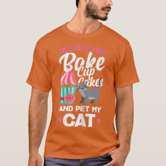 Cupcake Baking Cat Eigentümer T - Shirt
