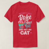 Cupcake Baking Cat Eigentümer T-Shirt (Design vorne)