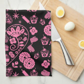 Cupcake Baking Folk Geschirrtuch (Viertel Falte)