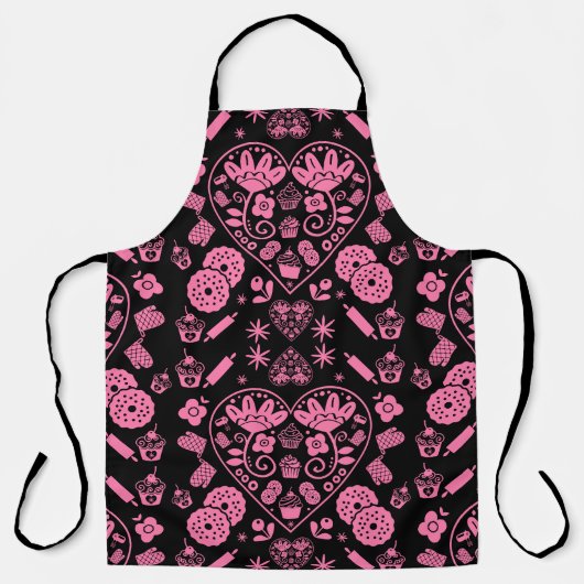 Cupcake Baking Folk Schürze (Vorderseite)