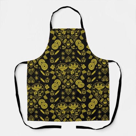 Cupcake Baking Folk Schürze (Vorderseite)