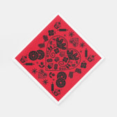 Cupcake Baking Folk Serviette (Ecke)