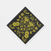 Cupcake Baking Folk Serviette (Ecke)