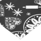 Cupcake Baking Folk Tischdecke (Schrägansicht)