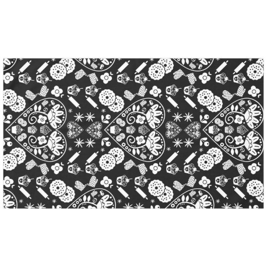 Cupcake Baking Folk Tischdecke (Vorderseite (Horizontal))