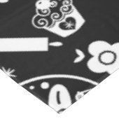 Cupcake Baking Folk Tischdecke (Schrägansicht)