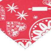 Cupcake Baking Folk Tischdecke (Schrägansicht)