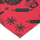 Cupcake Baking Folk Tischdecke (Schrägansicht)