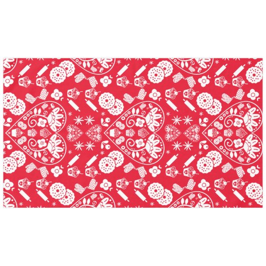 Cupcake Baking Folk Tischdecke (Vorderseite (Horizontal))