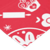 Cupcake Baking Folk Tischdecke (Schrägansicht)