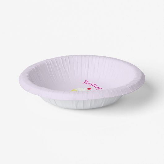 Cupcake Baking Frosting Bowl Birthday Pappteller (Gewinkelt)