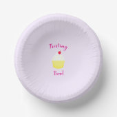 Cupcake Baking Frosting Bowl Birthday Pappteller (Vorderseite)