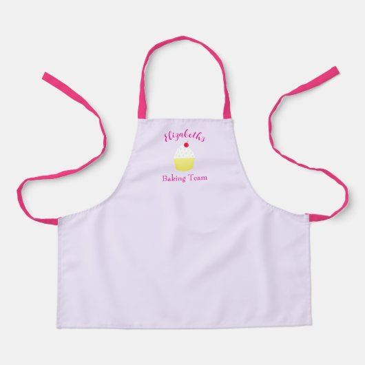 Cupcake Baking Team Birthday Schürze (Vorderseite)