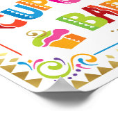 CUPCAKE BAR Fiesta Party signieren Poster (Ecke)