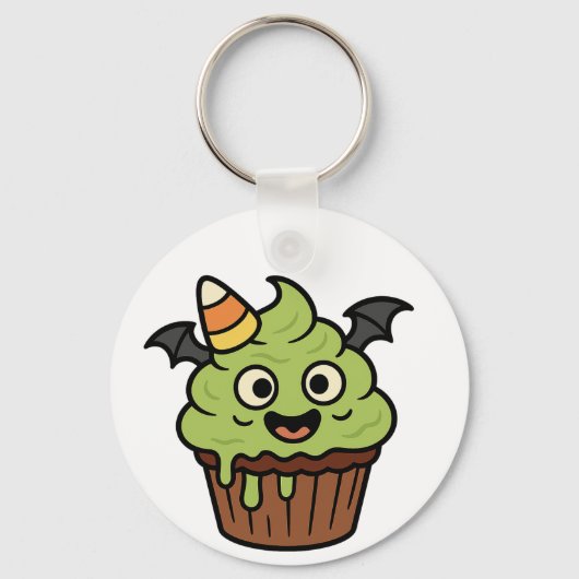 Cupcake Bat & Mummy Heart Keychain Schlüsselanhänger (Vorderseite)