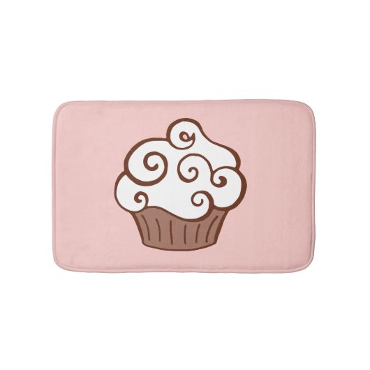 Cupcake Bath Mat Rug Badematte (Vorderseite)