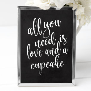 Cupcake bevorzugt 8x10 Tafel Hochzeitszeichen Poster