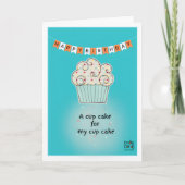 Cupcake Birthday Card Karte (Vorderseite)