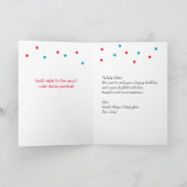 Cupcake Birthday Card mit personalisiertem Namen Karte (Innenseite)