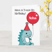 Cupcake Birthday Card mit personalisiertem Namen Karte (Gelbe Blume)