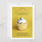 Cupcake Birthday Einladung (Vorderseite)