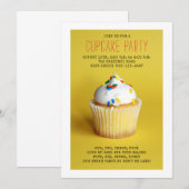 Cupcake Birthday Einladung (Vorne/Hinten)