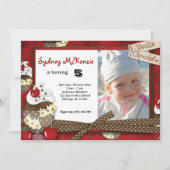 Cupcake Birthday Einladung (Vorderseite)