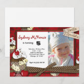 Cupcake Birthday Einladung (Vorne/Hinten)