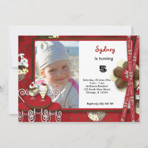 Cupcake Birthday Einladung