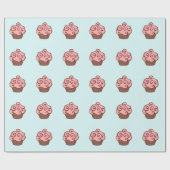 Cupcake Birthday Geschenkpapier (Flach)