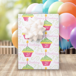 Cupcake Birthday Geschenkpapier Set