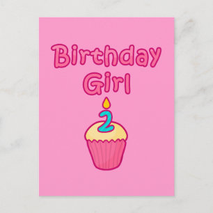 Cupcake Birthday Girl 2 Postkarte