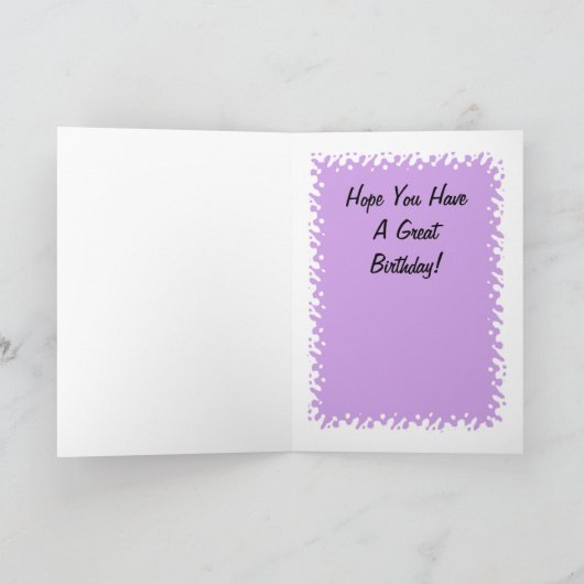 Cupcake Birthday Karte (Innenseite)