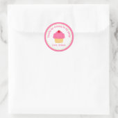 Cupcake Birthday Party Gefallen Tag Sticker (Tasche)