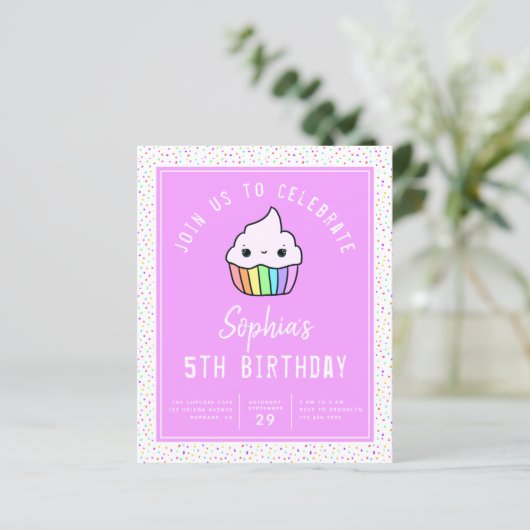 Cupcake Birthday Party Haushalt (Stehend Vorderseite)